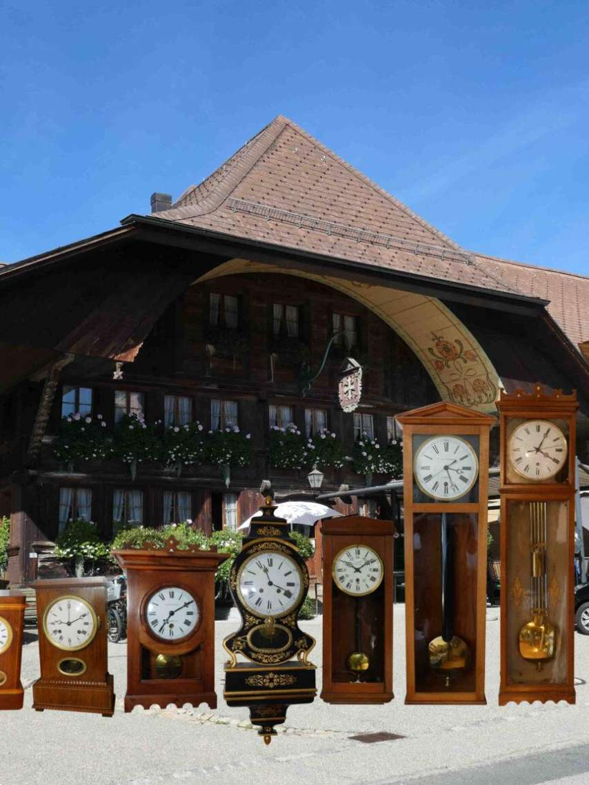 Privatmuseum: Uhrenausstellung im Gasthof Kreuz, Sumiswald