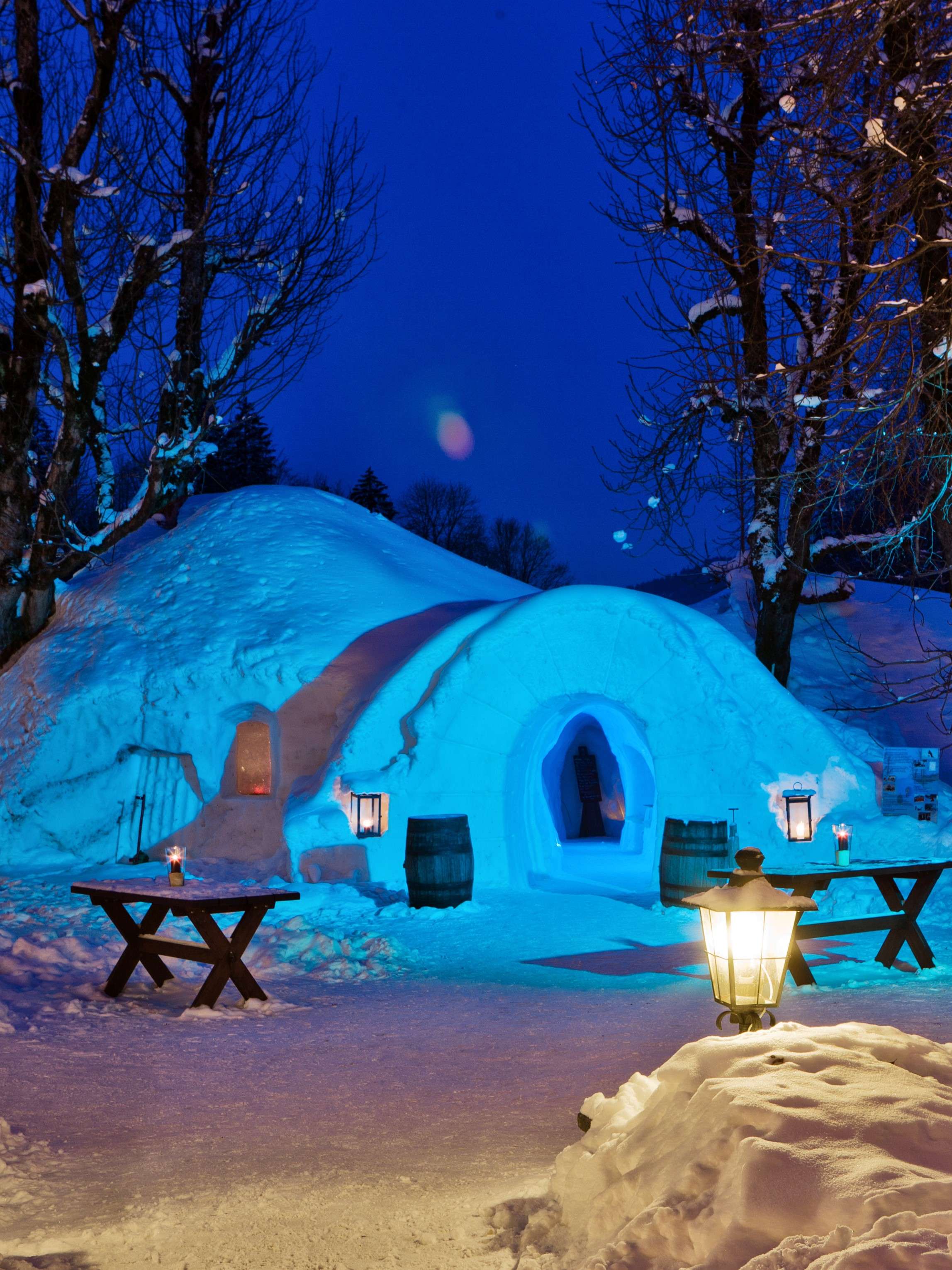Fondue im Iglu